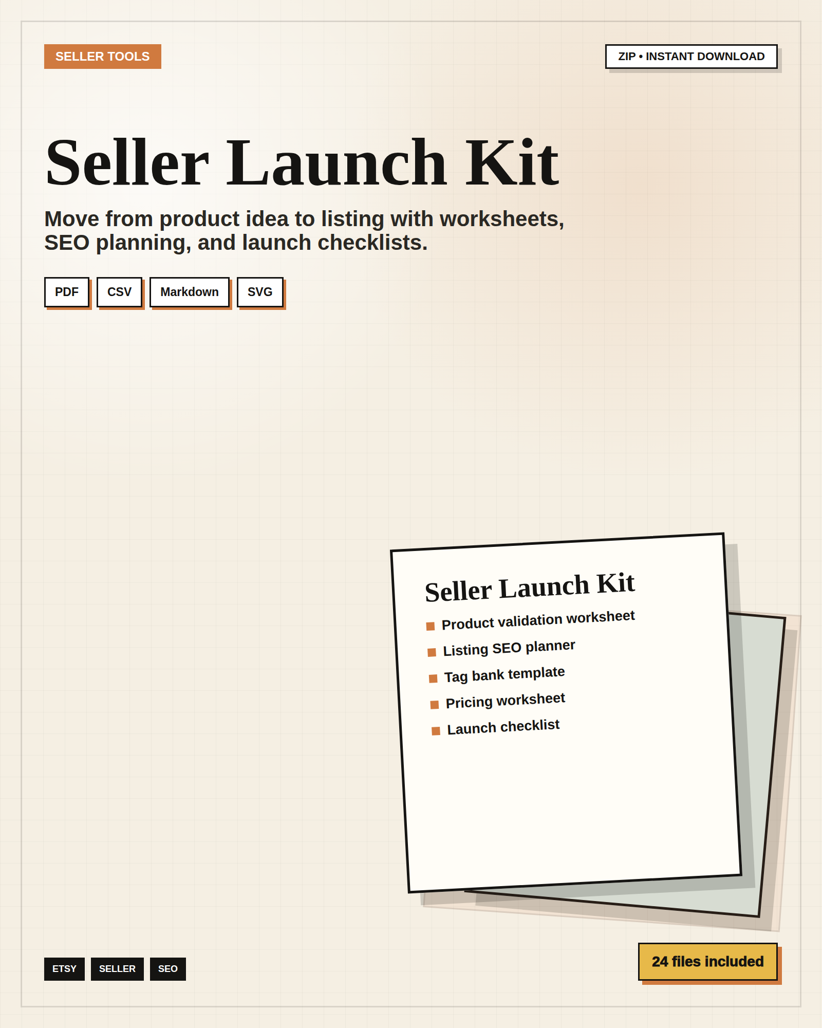 Etsy Seller Launch Kit